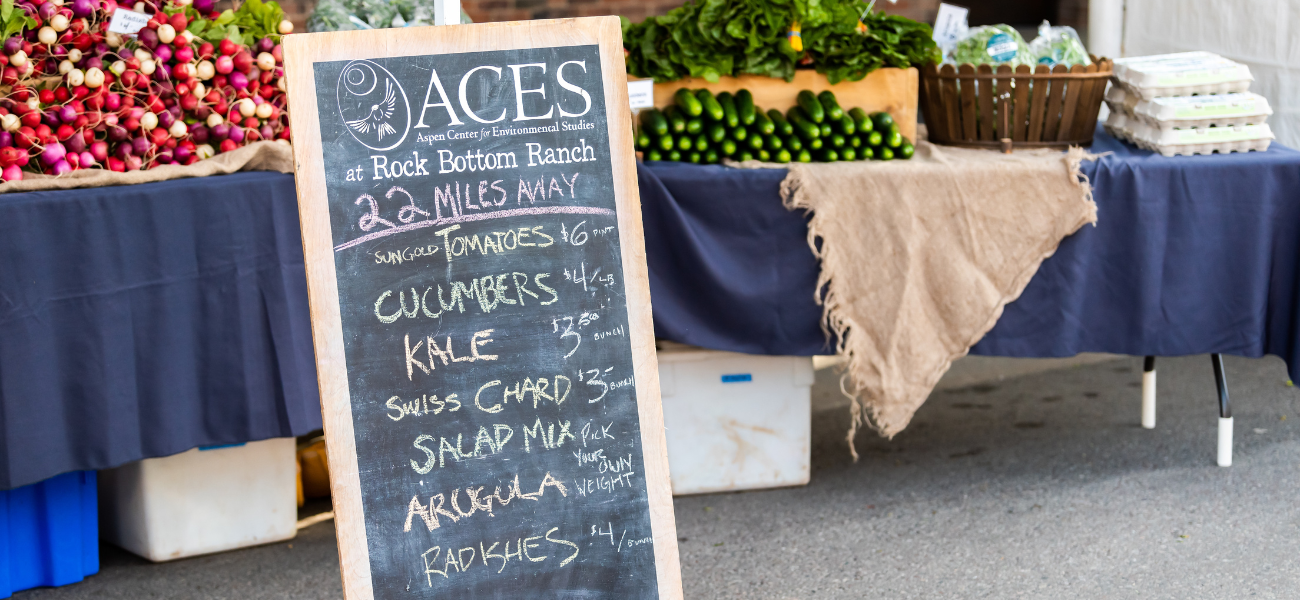 Vibrant weekend farmers market in Aspen, featuring fresh produce, artisanal goods, and lively atmosphere.